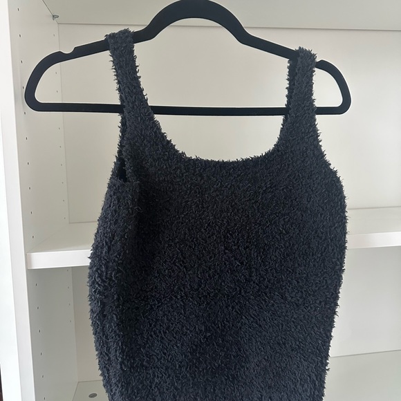 SKIMS Black Fuzzy Tank Top - Picture 2 of 3